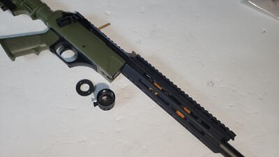 Airsoft APS Low Profile rail 10in slot lock system for m four aeg Black
