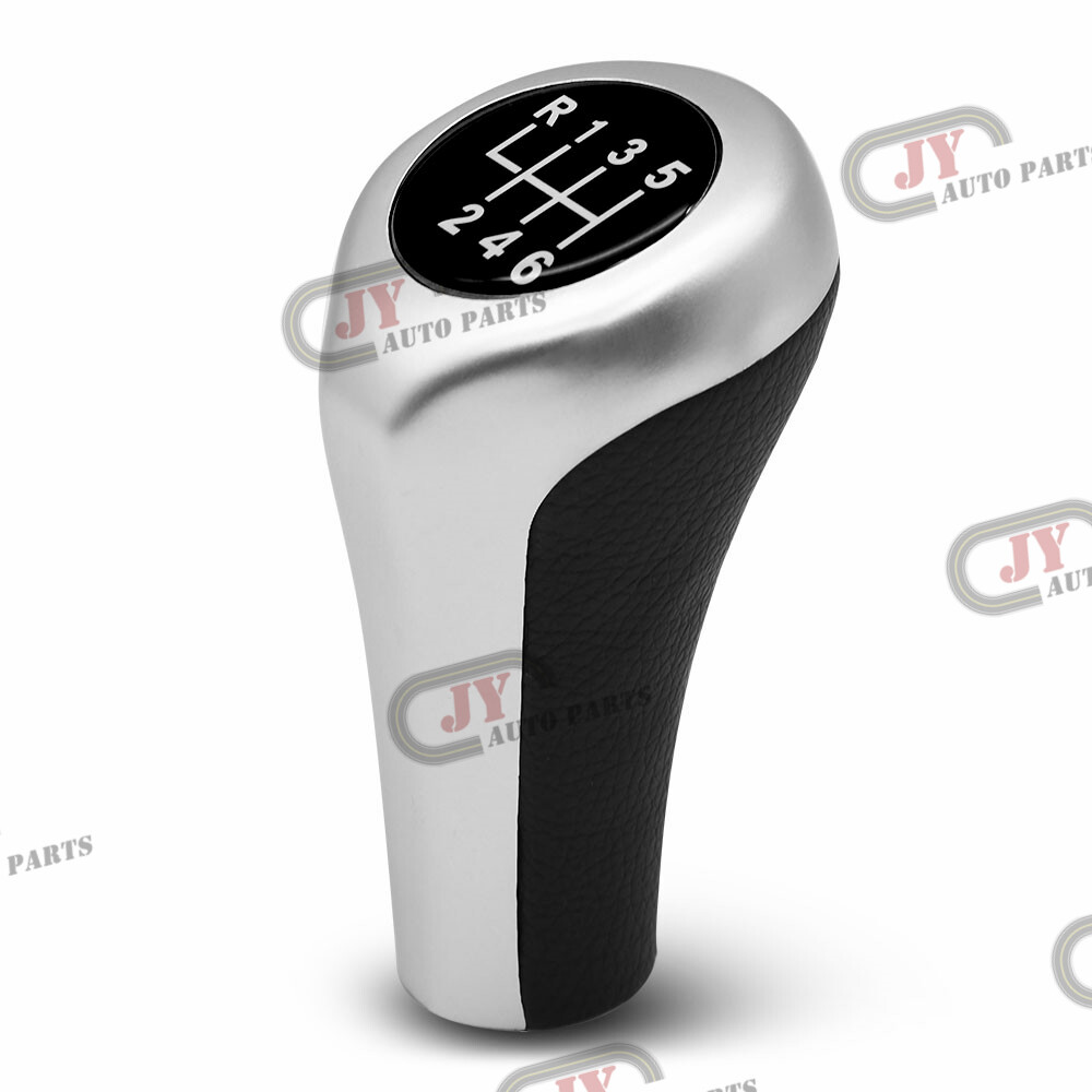 6 Speed Silver Manual Gear Shift Knob Shifter Fit For BMW E32/E34/E36 X1 X3 X5