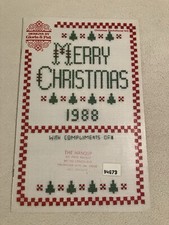 Vtg Designs by Gloria  Pat Cross Stitch Pattern Promo Booklet Christmas 1988