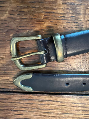 90s black leather golf themed belt adjustable s-l1200.jpg main image 3