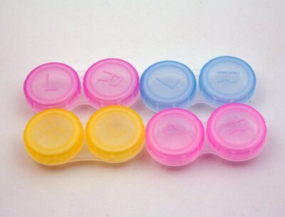 Colourful Contact Lens Box Holder Container Case Soak Storage Eyecare Kit
