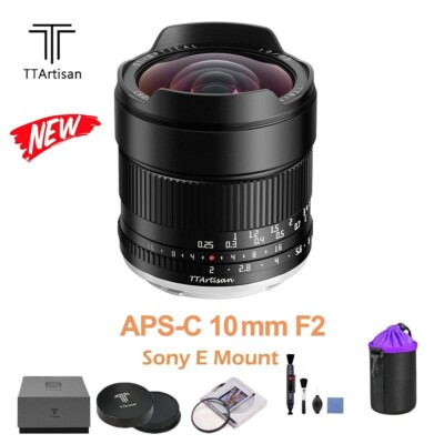 TTArtisan 10mm F2.0 Ultra-Wide Angle Lens APS-C for Sony E A6600 NEX5C A9 A7C