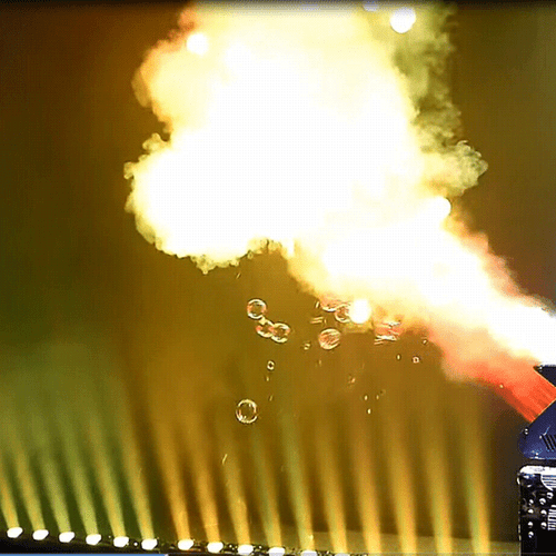 3000W DMX Smoke Fog Bubble Machine w/RGB LED Light Stage Bubble Blower DJ Fogger - Picture 10 of 12
