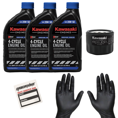 20W50 Oil Change Kit for Kawasaki FX600V 99969-6298, 49065-0721