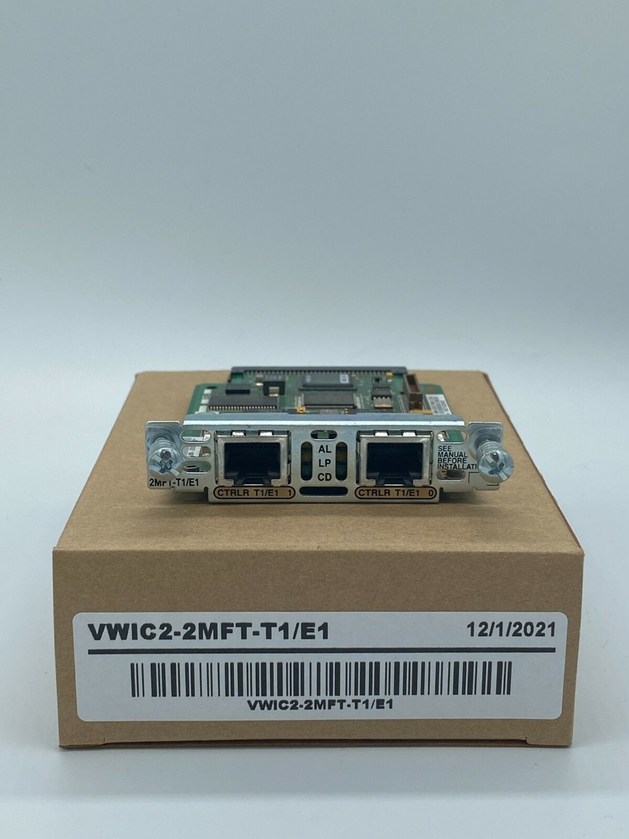 CISCO 2-Port RJ-48 Multiflex Trunk T1 W/Drop VWIC-2MFT-T1-DI