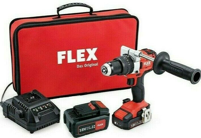 Flex PD2G18.0 S52 Trapano avvitatore a batteria percussione professionale 18V CE