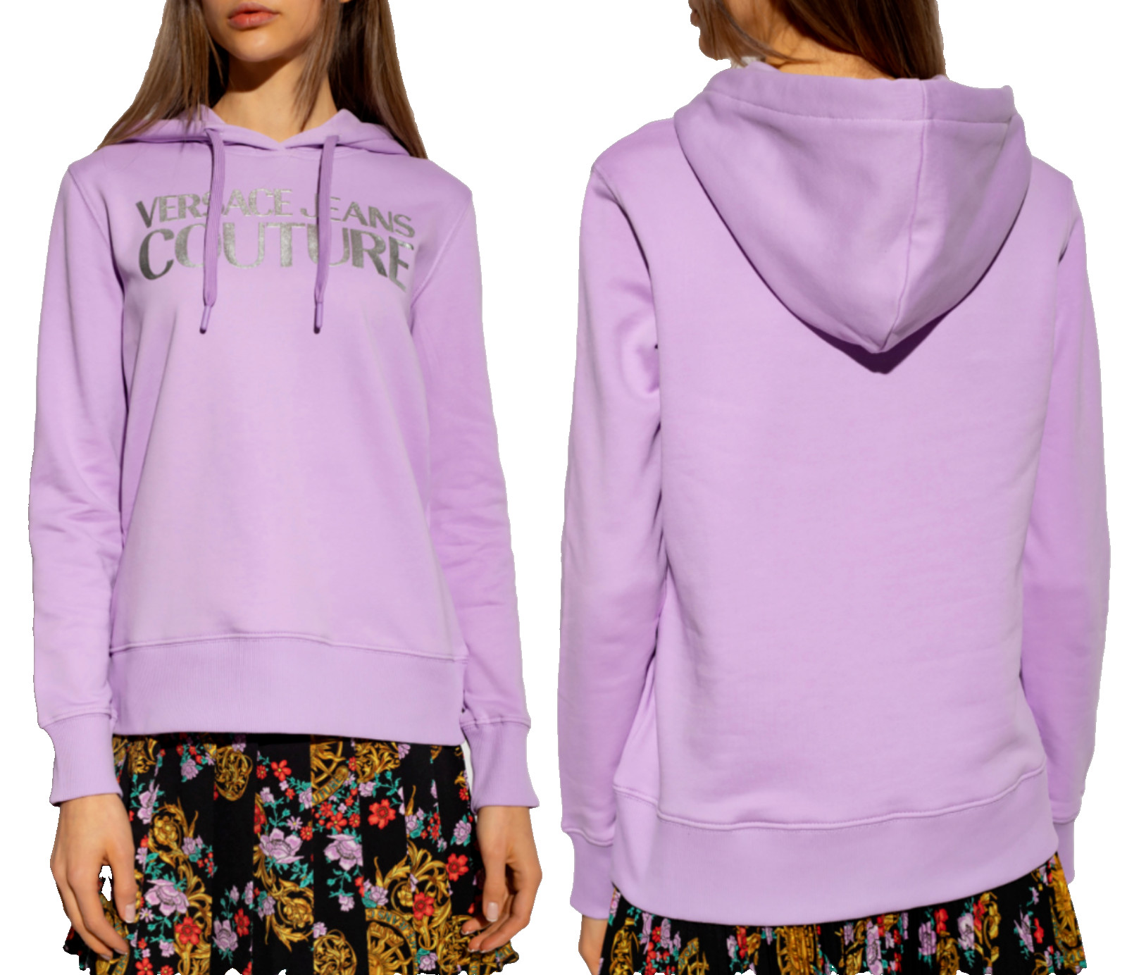 Versace Jeans Couture Hoodie Pullover Sweater With Foil Logo M