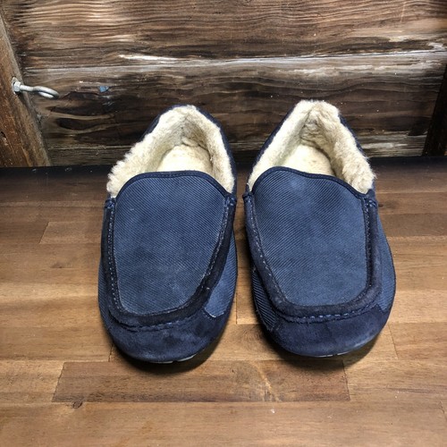 UGG Ascot Corduroy Moccasin Slippers Men's US 12 Blue… Gem
