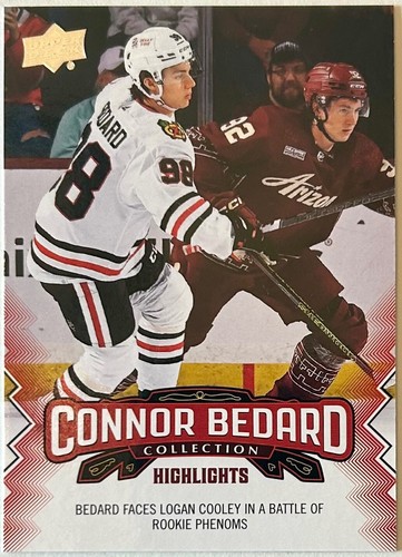 2023-24 Upper Deck CONNOR BEDARD ROOKIE CARD Chicago Black Hawks #17