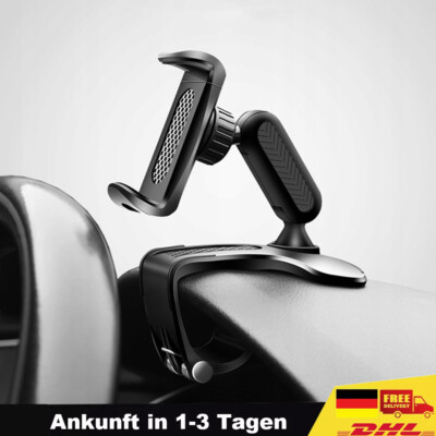 Universal Car Phone Mount for Dashboard 360° Rotation Smartphone Holder Auto KFZ