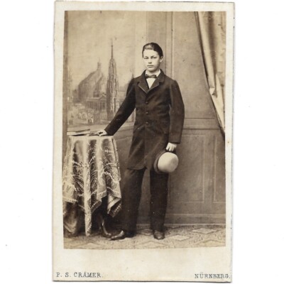 Young Wilhelm Von Faber-Castell CDV Photo 1800s Bavarian Heir Germany Aristocrat