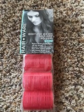 Hair Ware Body And Waves Self Grip Rollers Curlers Medium 1 1/2" NEW 
