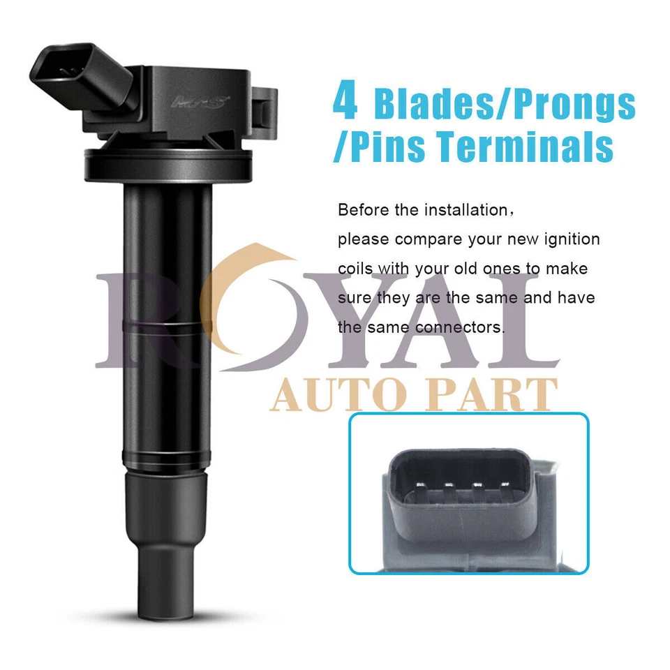 Ignition Coil Pack NGK Platinum Spark Plug For Toyota Camry Corolla Lexus UF333 - Изображение 3 из 4