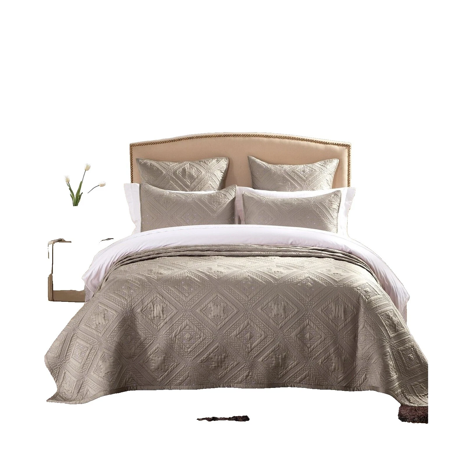 Mezcla de seda Edredones geométrica, colchas y cobertores para cunas