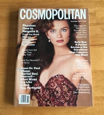 Cosmopolitan Magazine November 1987 Paulina Porizkova Cover No Label Newsstand