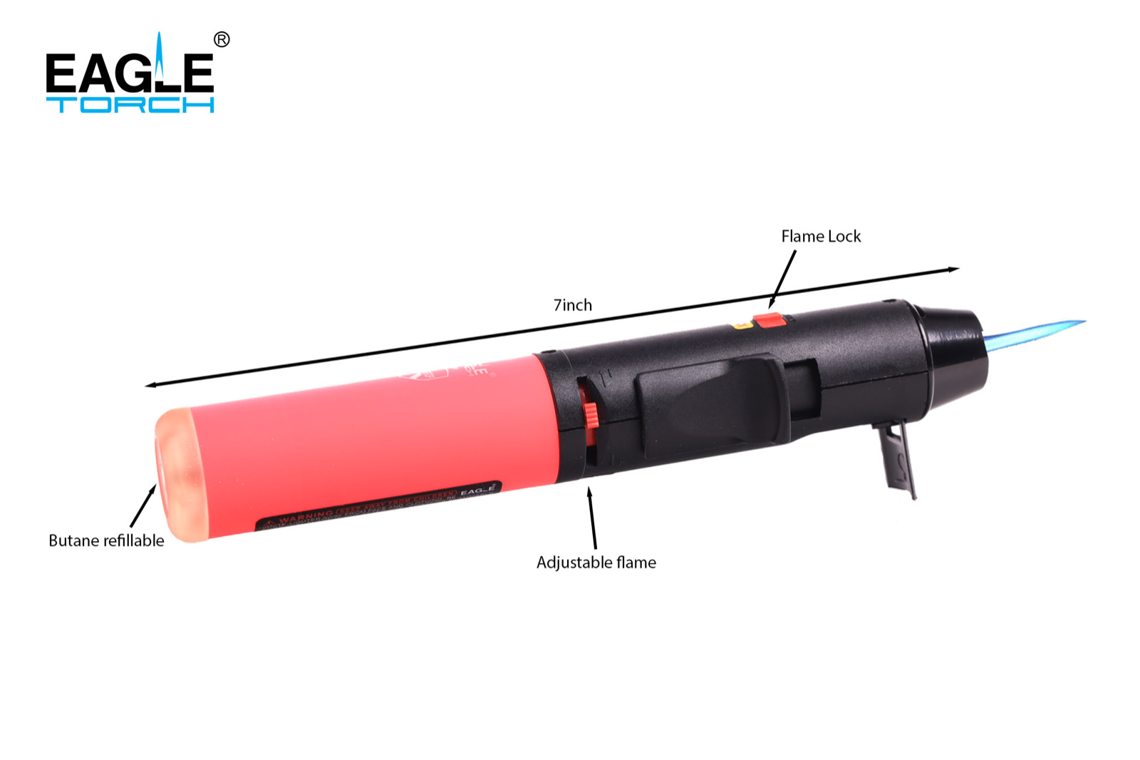 4 Pack Eagle Torch Pen Gun Lighter Jet Flame Butane Refillable 