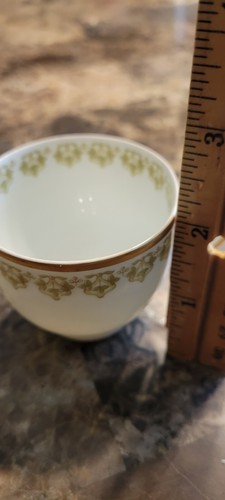 Limoges "Green Ivy" Demitasse Cup and Saucer, By GDA France - Picture 7 of 7