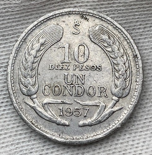 Chile - 10 Pesos Condor - 1957 - KM#181 - (03-0091) - Picture 2 of 2