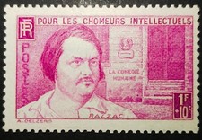 Timbre France Neuf* YTN°463 de 1940 Pour les chomeurs intellectuels