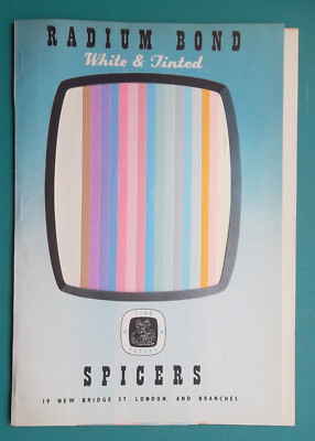 1949 ADVERTISEMENT for British Spicers Co Fine Paper Makers - Sampler in COLOR