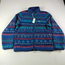 Alpine Design Fleece Jacket Mens Medium Multicolor Sherpa Fair Isle Outdoor