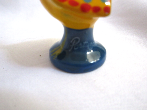 Gallo portoghese della fortuna dipinto a mano 3" souvenir usato in ottime condizioni - Foto 6 di 9