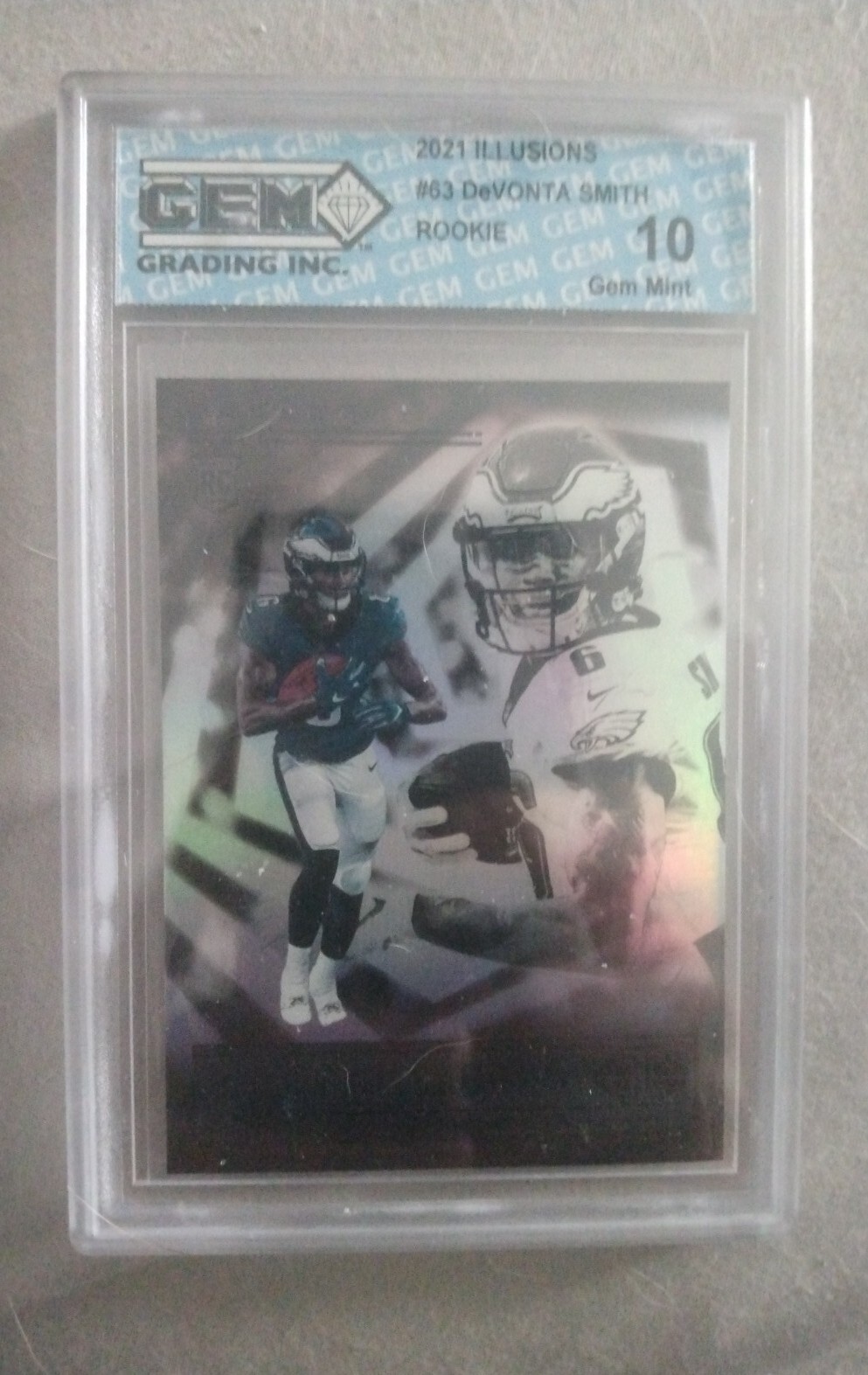 2021 Illusions #63 DeVonta Smith Rookie Card  10 Gem Mint Philadelphia Eagles
