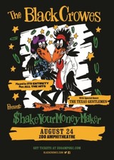 THE BLACK CROWES "2022 TOUR" OKLAHOMA CITY CONCERT POSTER - Southern Rock Music