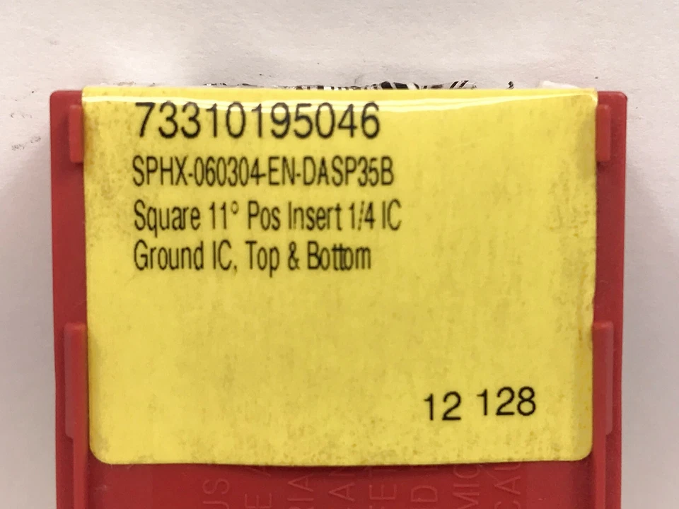 DORIAN SPHX-060304-EN Carbide Inserts 73310195046 Grade DASP35B 6pcs NEW - Image 2 of 2