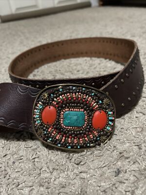 Lucky Brand Bohemian Turquoise Boho Southwest Aztec Studded  display picture 1