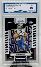 2023 Panini Absolute Puka Nacua L.A. Rams Foil Rookie Card #189 Gem Mint 10!