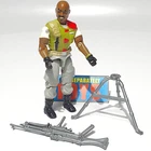 GI Joe ROADBLOCK figure D v2 original 1986 Machine Gunner COMPLETE accessories