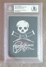 Bam Margera signed 2022 Zerocool Slabbed Card. Jackass 2. Beckett COA
