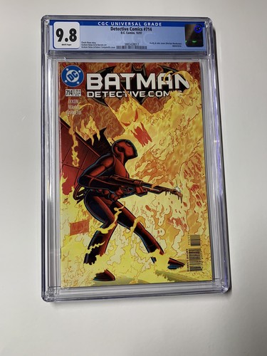 Detective comics 714 cgc 9.8 white pages dc comics 1997