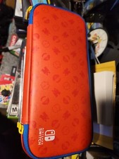 Mario Red Blue Edition Nintendo Switch Slim Travel Carrying Case Official