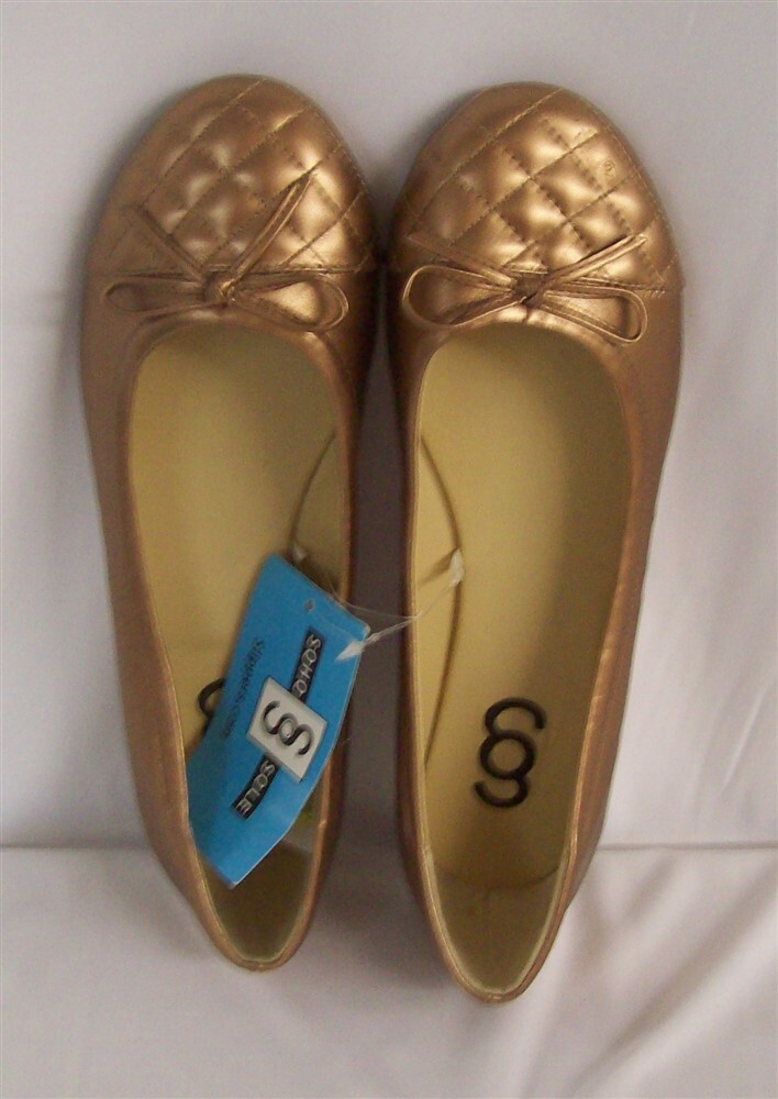 SAOLA NUOVA COPPIA ciabatte con suola Soho color oro TAGLIA 9