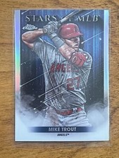 2022 Topps Chrome Stars of the MLB Mike Trout #SMLBC-1 Los Angeles Angels