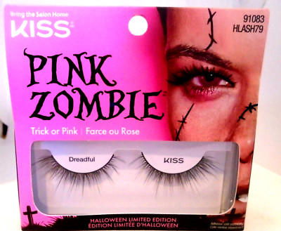 1 PAIR KISS Pink Zombie Eyelash 1 Pair Lash 91083 DREADFUL