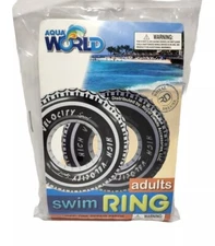Aqua World Tire Tube Swim Ring Inflatable Summer Outdoor Pool Activity Fun NEW