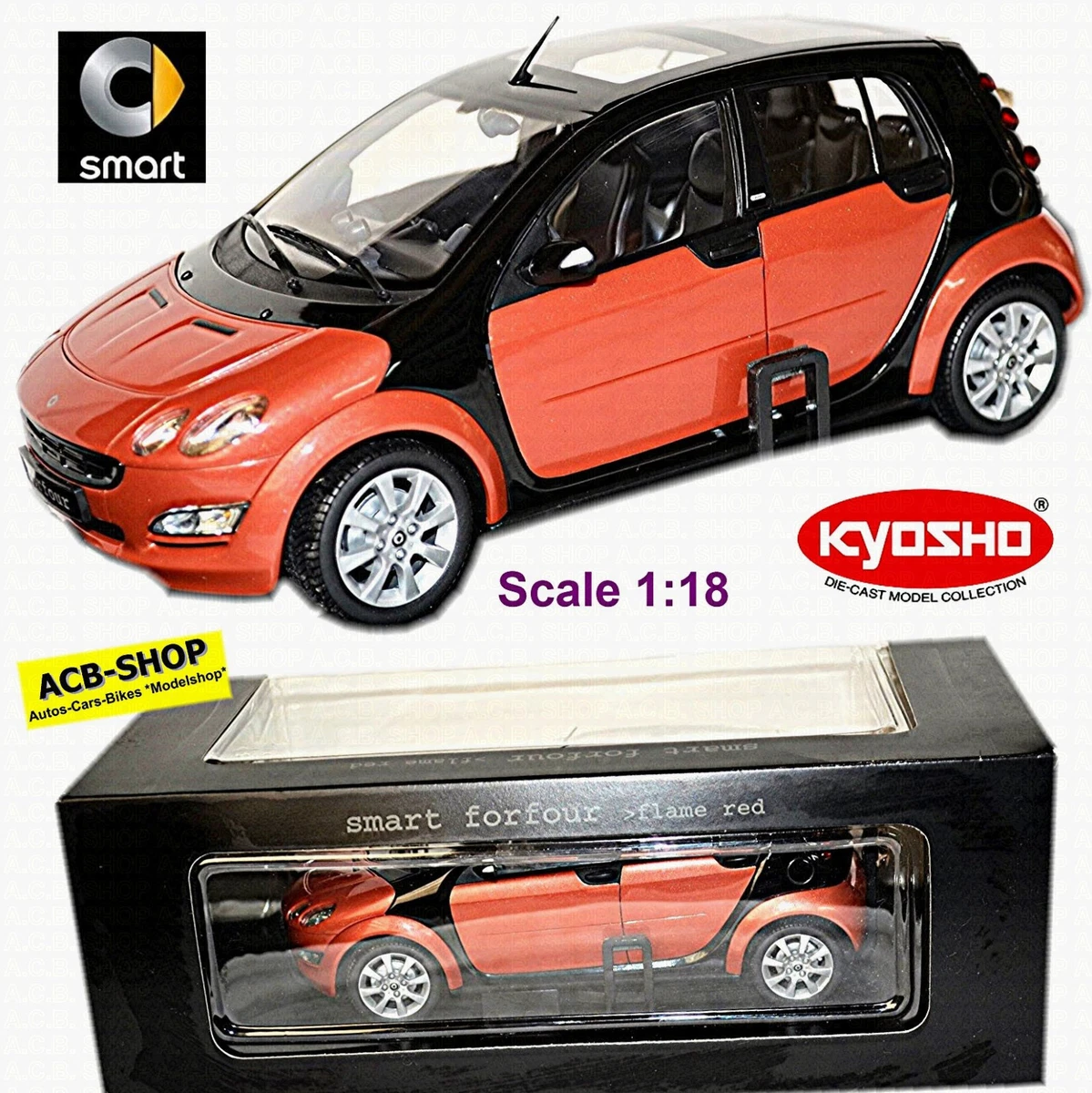 Kyosho Smart Contemporary Manufacture Diecast Cars, Trucks & Vans