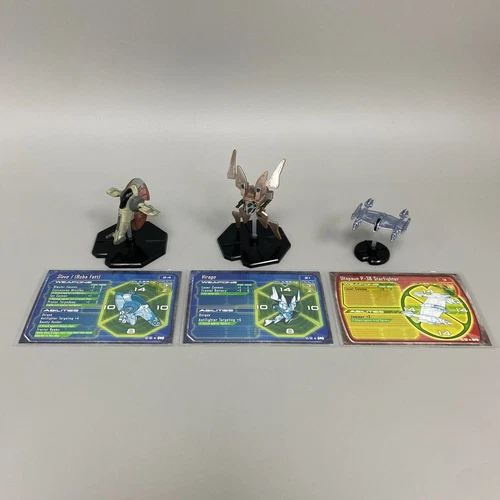 Star Wars Miniatures Jeu Starship Batailles Slave I Virago P-38 Starfighter