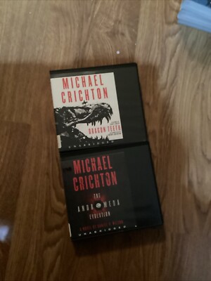 Michael Crichton    audio book On Cd lot,  The Andromeda Evolution, Dragon Teeth