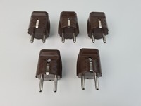 5 X Schuko Stecker Braun Pvc Schutzkontakt Stecker Zentrale KabeleinfüHrung Br