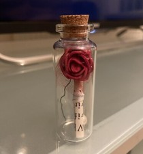 Favours - Message In A Bottle With Rose And Pearl (Max 100)