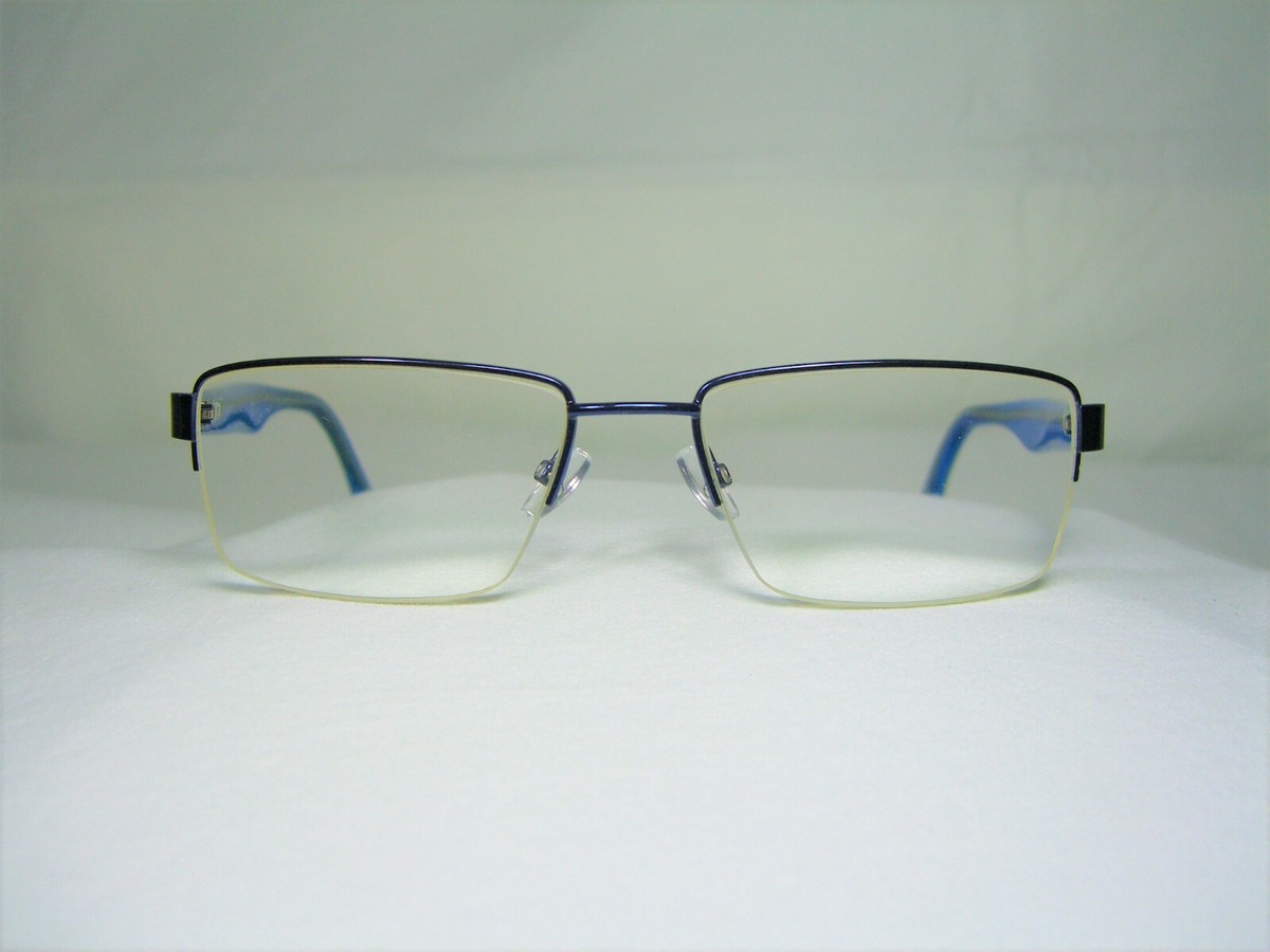 Emporio Armani eyeglasses half rim square oval frames men
