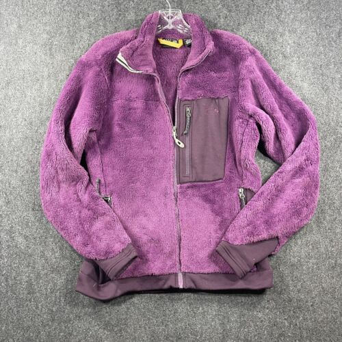 Mountain Hardware Jacket Women’s Medium Pink Purple Monkey Fleece Polartec READ - Picture 1 of 9