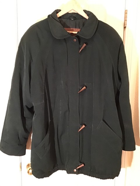 JG Hook Thermaloft Lined Mens L Green Toggle Closure Winter Coat Jacket | eBay