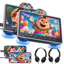 12" Auto Kopfstütze DVD Player Monitor 1366x768 Bildschirm HDMI USB für Kinder