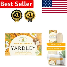 Organic Hypoallergenic Bath Soap Bar - London Shea Buttermilk & Chamomile, 4 oz