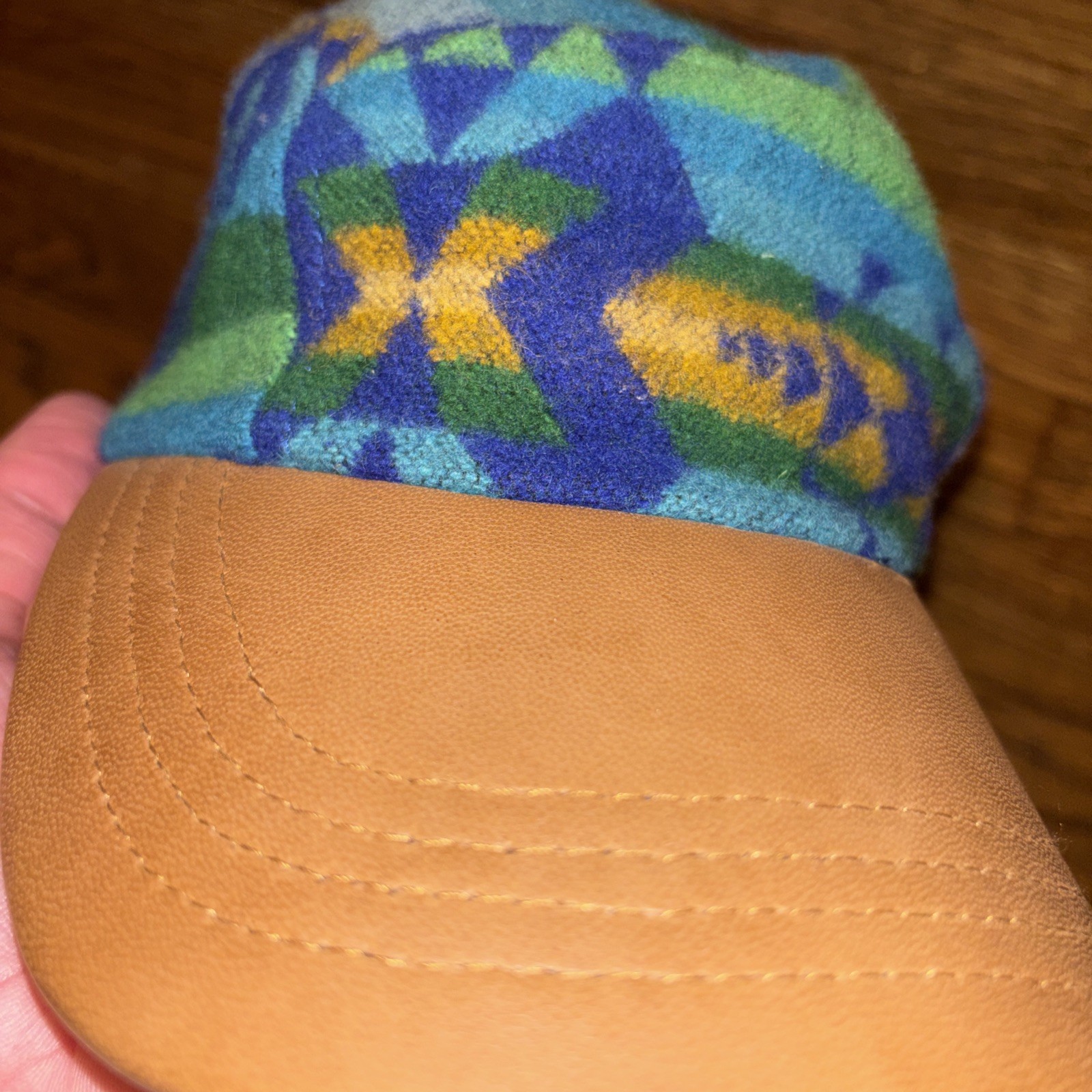 Pendleton Adjustable Hat Strapback Aztec Wool Lea… - image 7